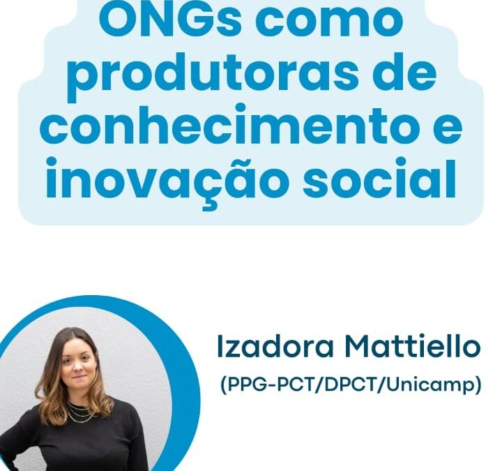 Palestra: “ONGs como produtoras de conhecimento e inovação social”